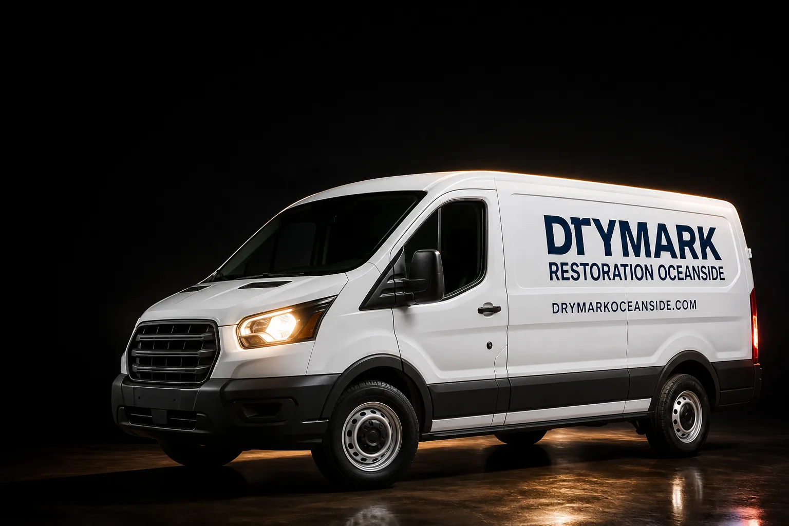 DryMark Restoration Oceanside damage restoration service vehicle and crew in Oceanside, CA
